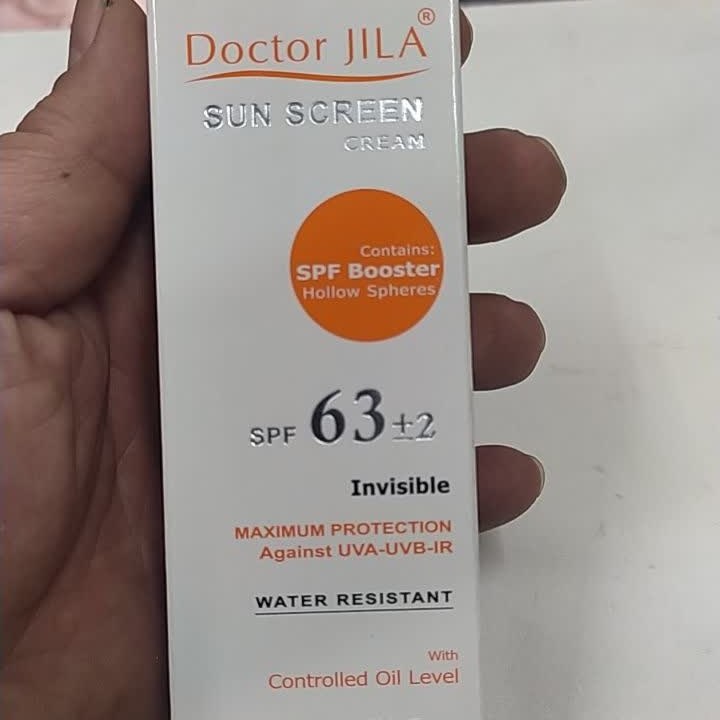 ضدآفتاب دکتر ژیلا 63 درصدی بی رنگ