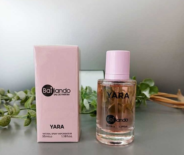 عطر ادوپرفیوم جیبی بایلندو مدل یارا، با رایحه شیرسن حجم ۳۵ میل