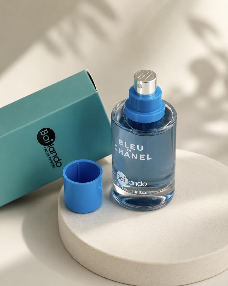 ادوپرفیوم عطر جیبی بایلندو مدل بلو د چنل ۳۵ میل، با طبع خنک و رایحه تلخ