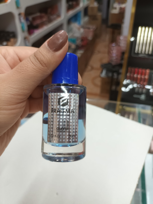 عطر ادوپرفیوم جیبی مردانه فراگما مدل DUNHILL BLUE حجم ۳۰ میلی لیتر طبع خنک و رایحه ملایم
