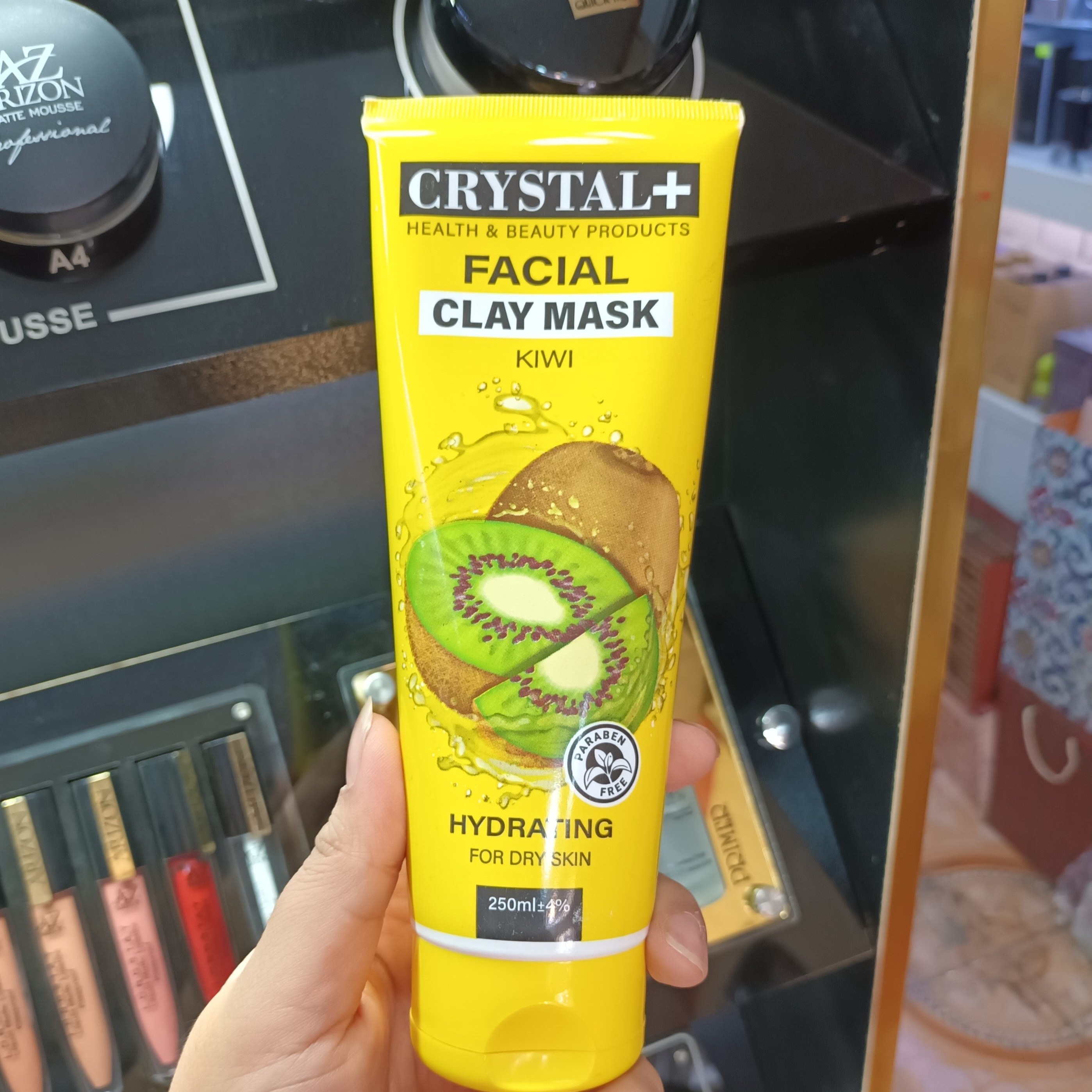 ماسک صورت آبرسان کریستال حجم ۲۵۰ میل با عصاره کیوی مناسب پوست خشک
